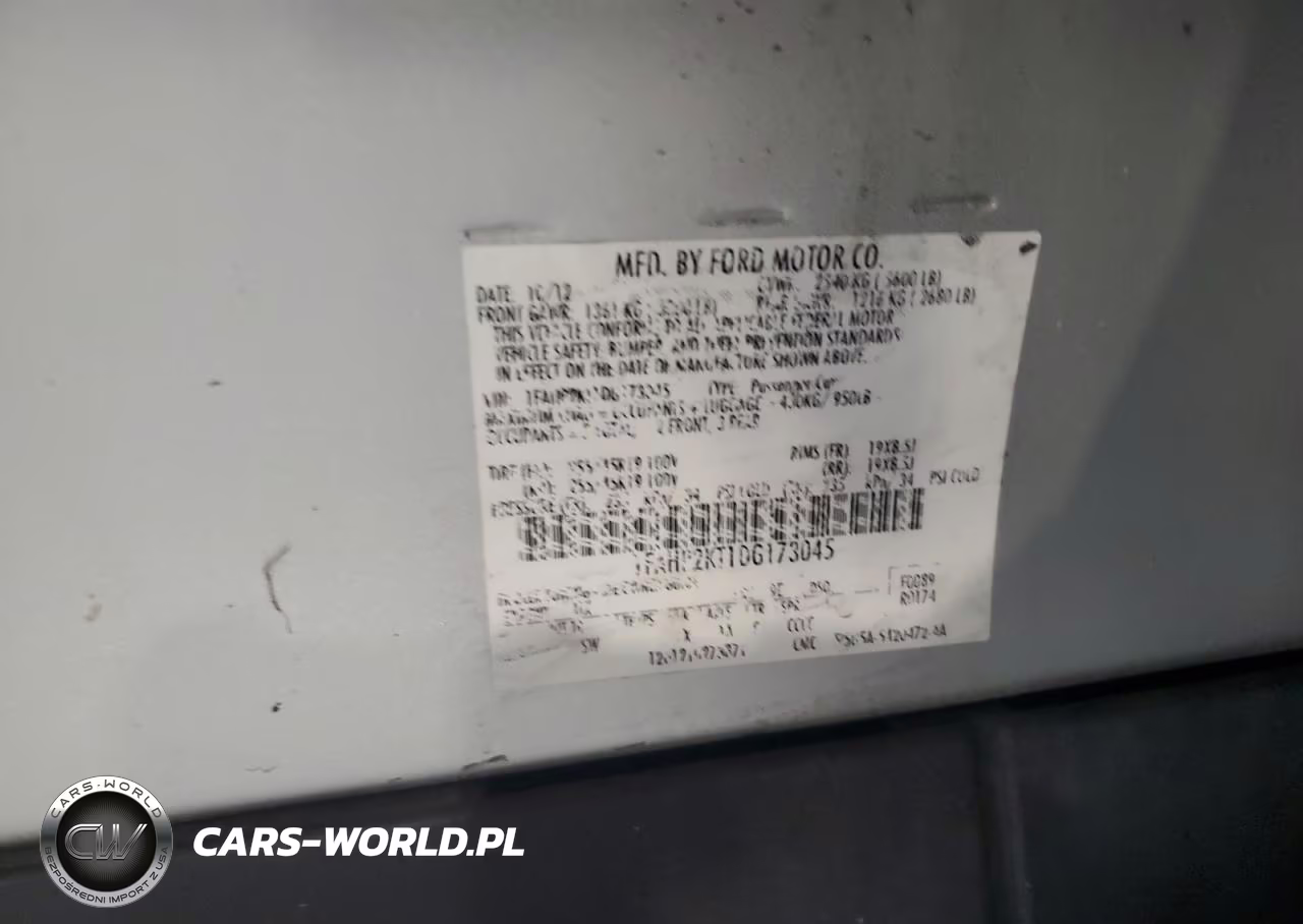 2013 Ford Taurus Sho VIN:1FAHP2KT1DG173045 - 12