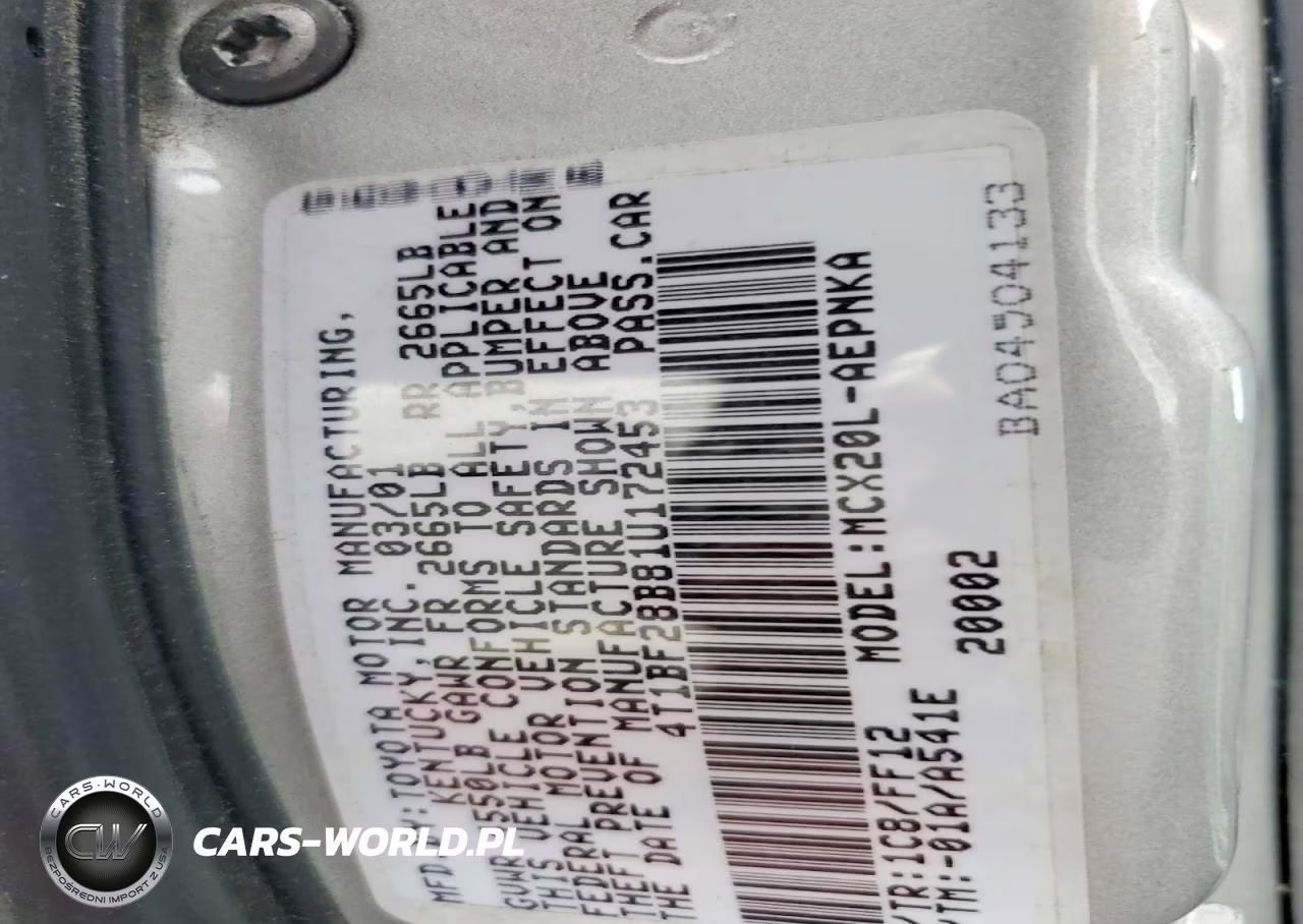 2001 Toyota Avalon Xl VIN:4T1BF28B81U172453 - 12