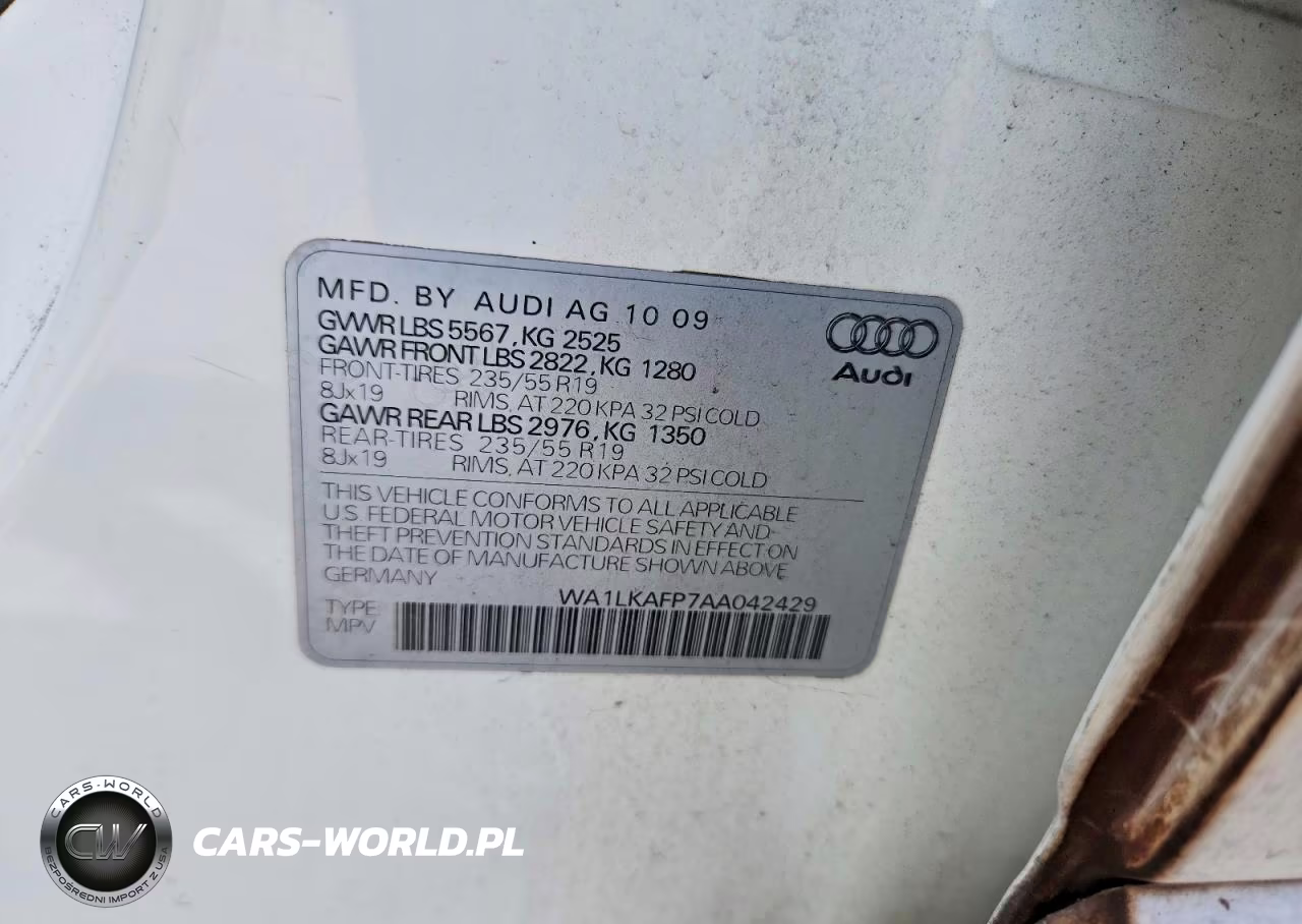 2010 Audi Q5 Premium Plus VIN:WA1LKAFP7AA042429 - 13