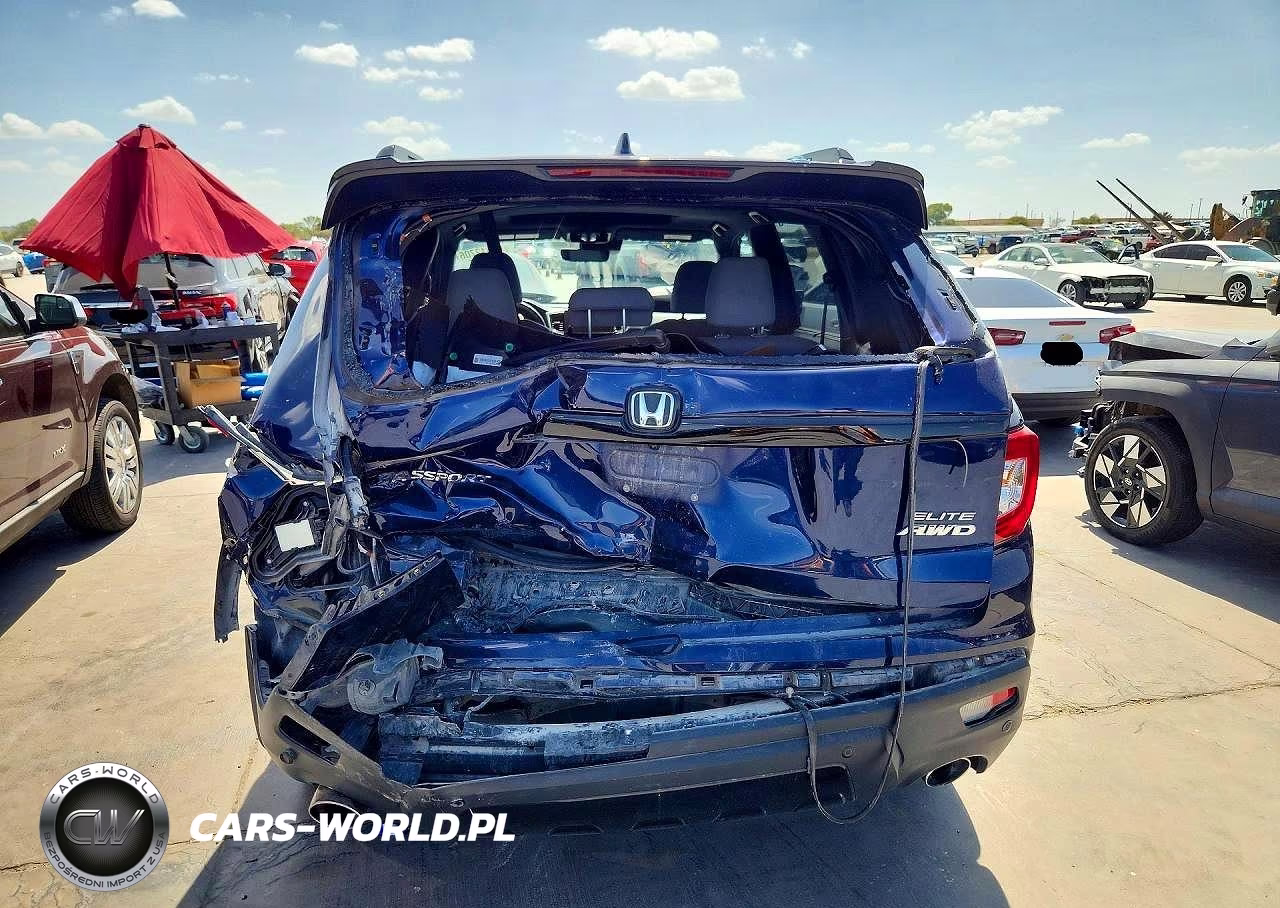 2021 Honda Passport Elite VIN:5FNYF8H01MB033777 - 6