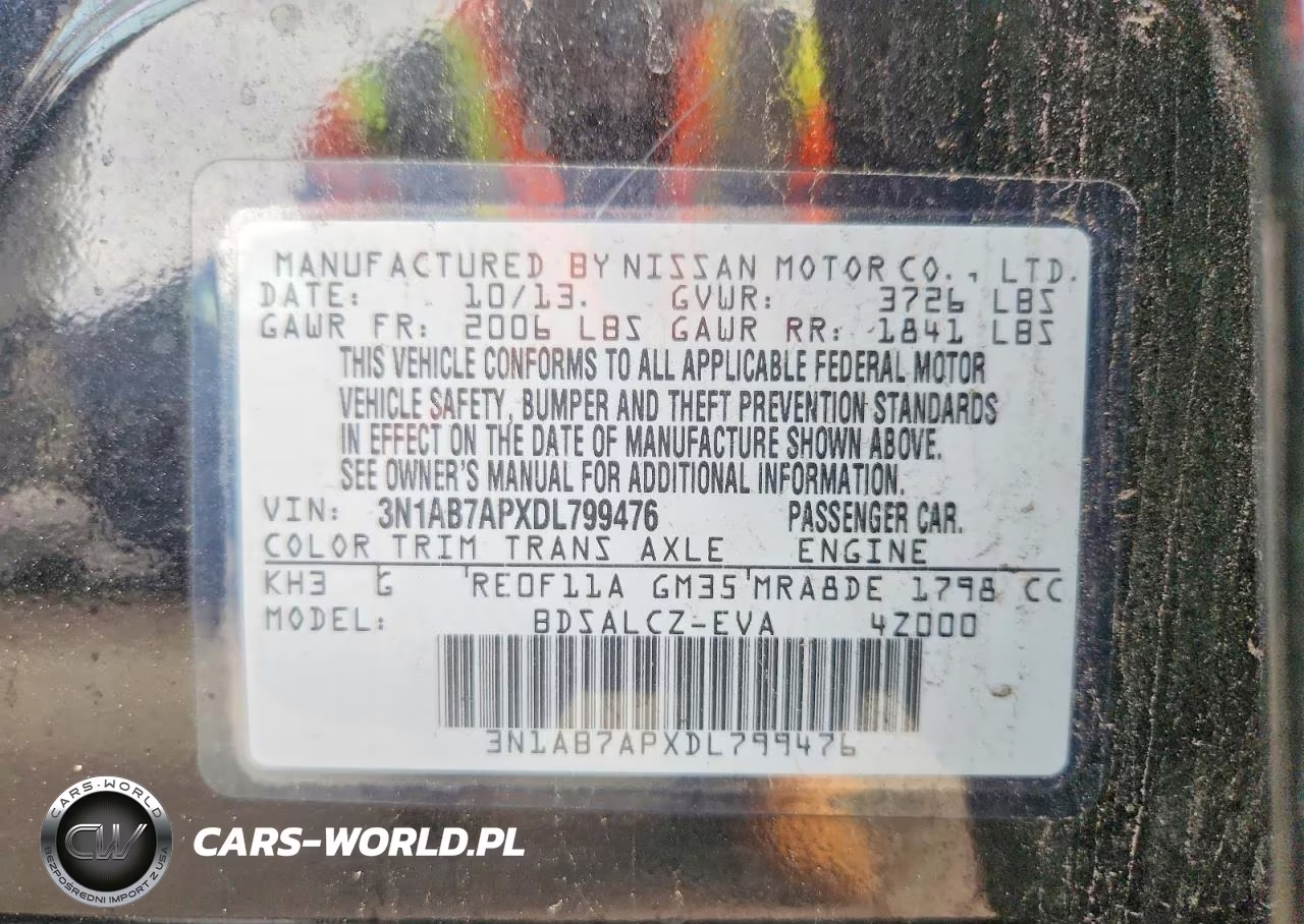 2013 Nissan Sentra S VIN:3N1AB7APXDL799476 - 12
