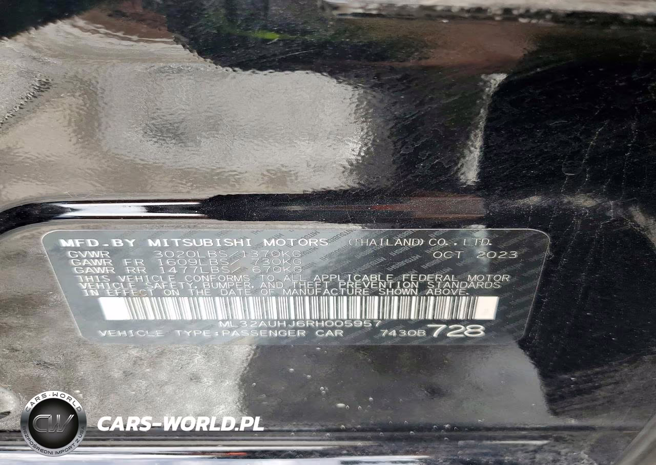 2024 Mitsubishi Mirage Es VIN:ML32AUHJ6RH005957 - 13