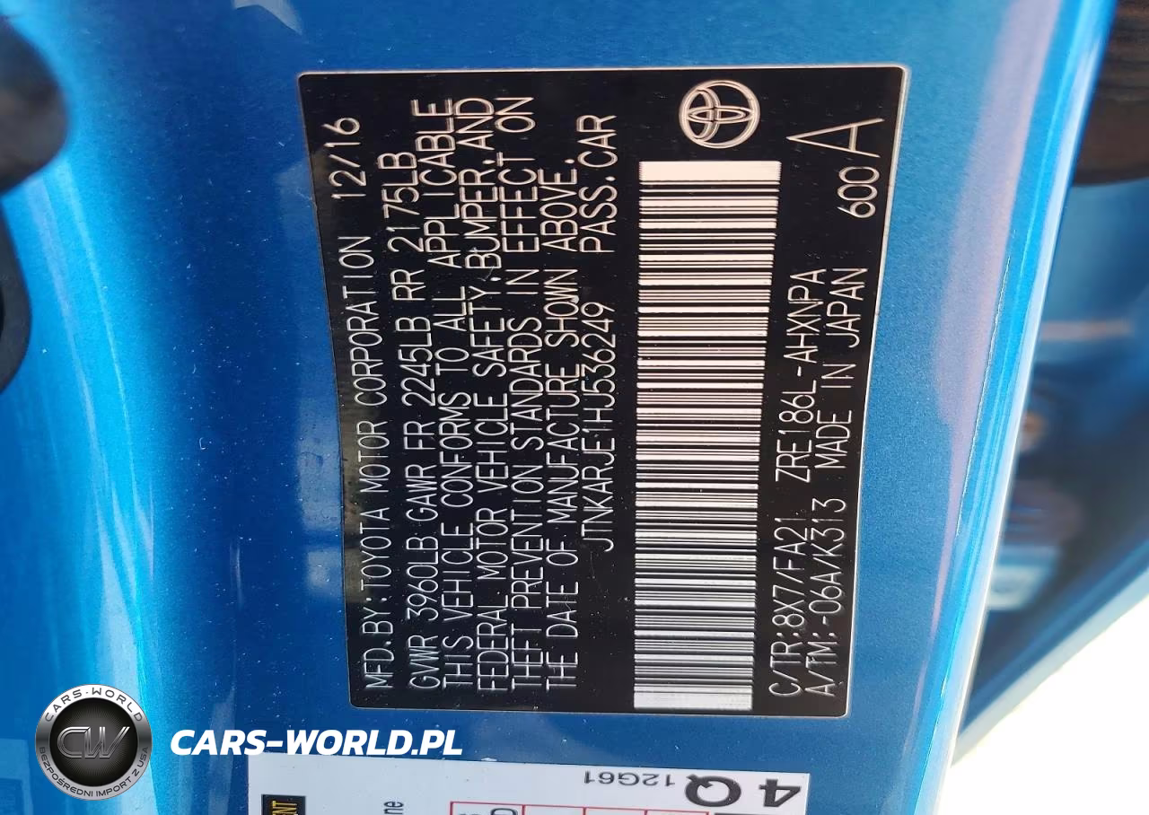 2017 Toyota Corolla Im Base VIN:JTNKARJE1HJ536249 - 13