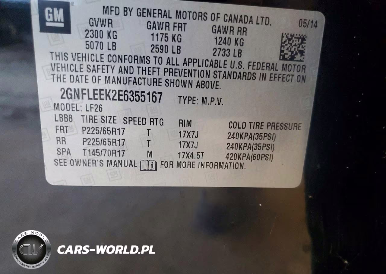 2014 Chevrolet Equinox Ls VIN:2GNFLEEK2E6355167 - 13