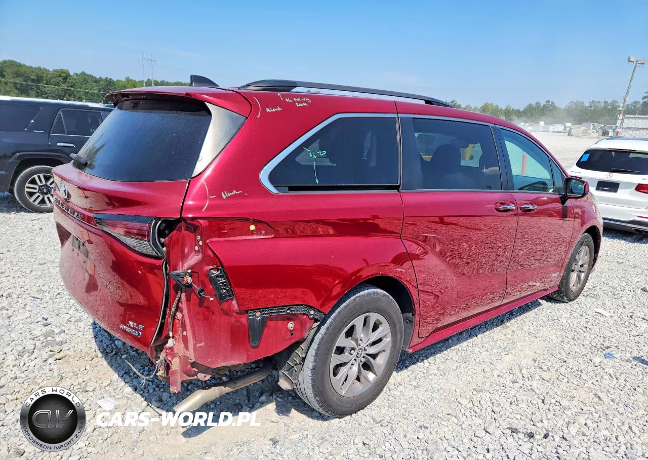 2021 Toyota Sienna Xle VIN:5TDJRKEC5MS006968 - 3