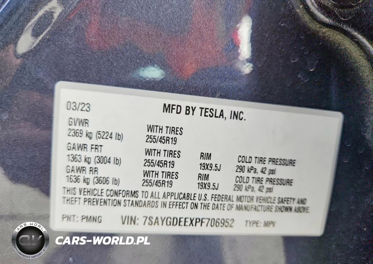 2023 Tesla Model Y VIN:7SAYGDEEXPF706952 - 14