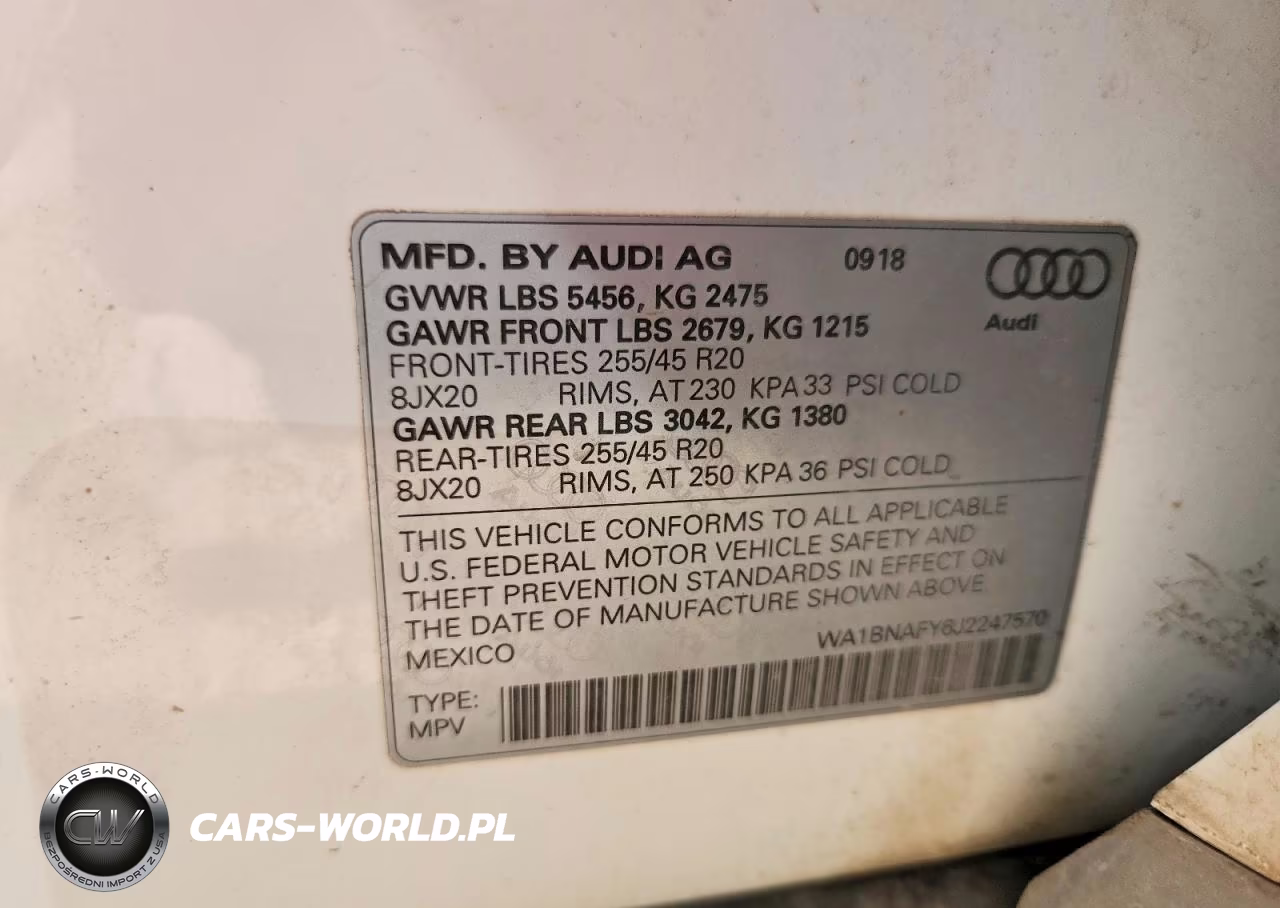 2018 Audi Q5 Premium Plus VIN:WA1BNAFY6J2247570 - 12
