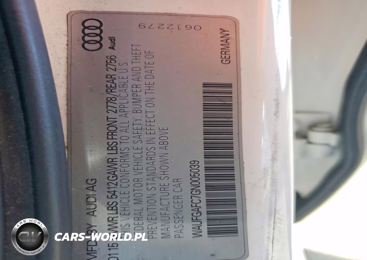 2016 Audi A6 Premium Plus VIN:WAUFGAFC7GN005039 - 13