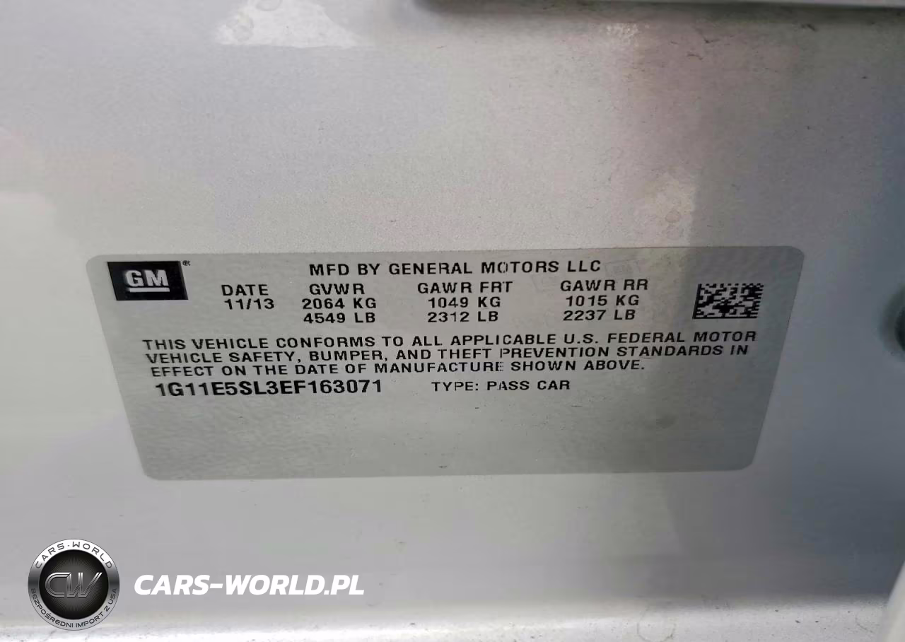 2014 Chevrolet Malibu 2Lt VIN:1G11E5SL3EF163071 - 12