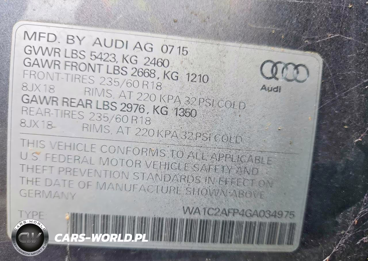 2016 Audi Q5 Premium VIN:WA1C2AFP4GA034975 - 13