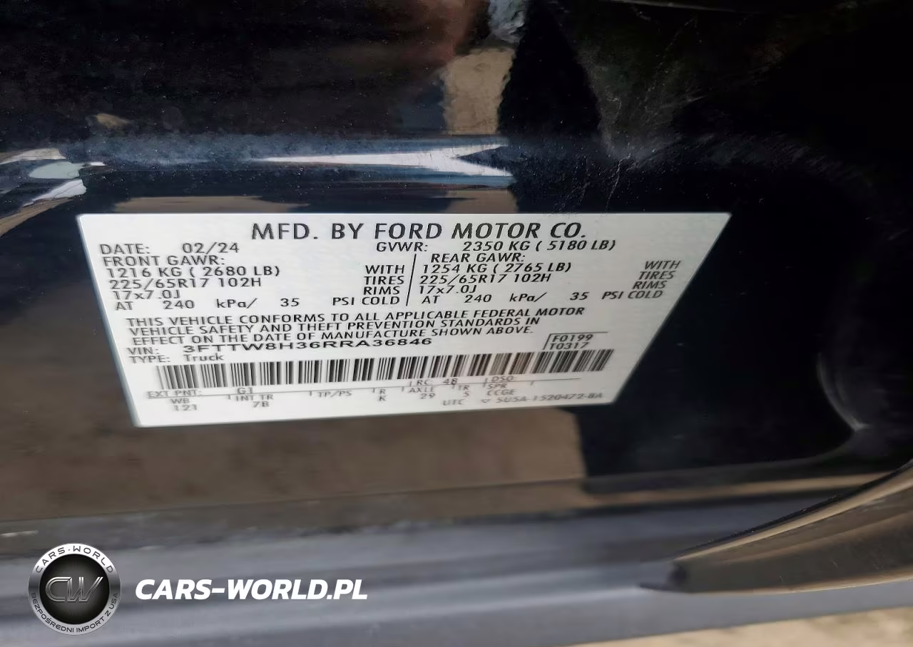 2024 Ford Maverick Xlt VIN:3FTTW8H36RRA36846 - 12