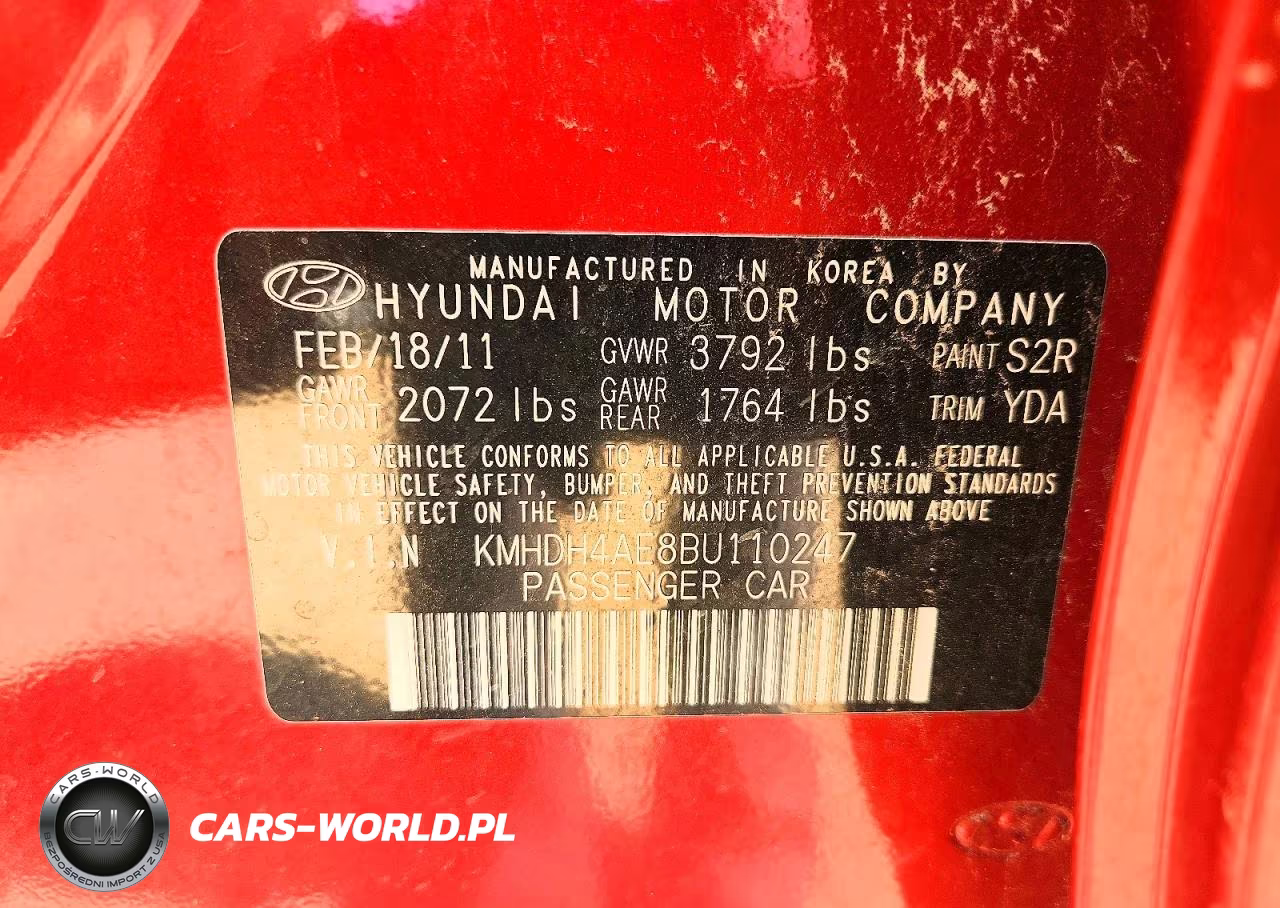 2011 Hyundai Elantra Gls VIN:KMHDH4AE8BU110247 - 13