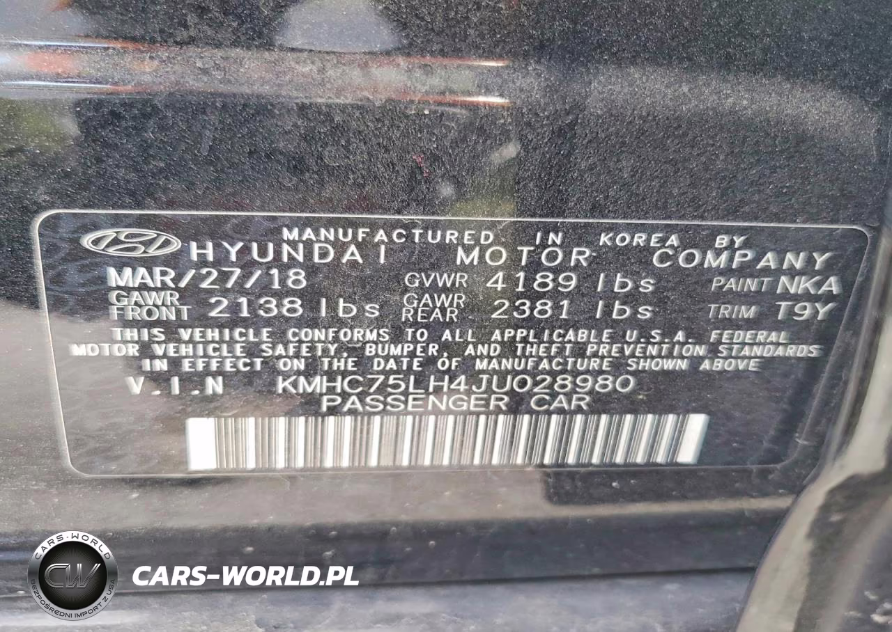 2018 Hyundai Ioniq Electric Base VIN:KMHC75LH4JU028980 - 12