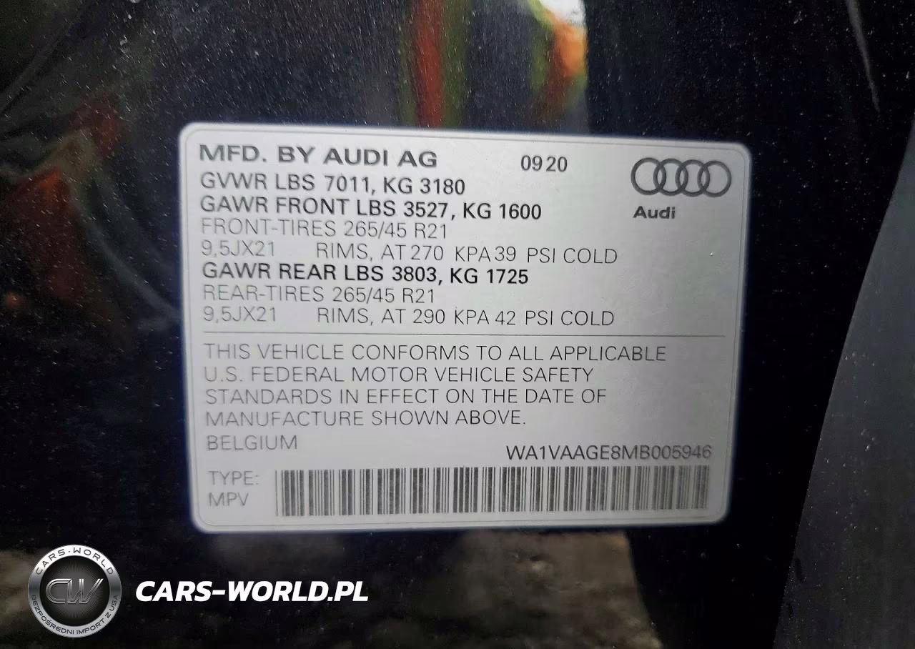 2021 Audi E-Tron Prestige VIN:WA1VAAGE8MB005946 - 13