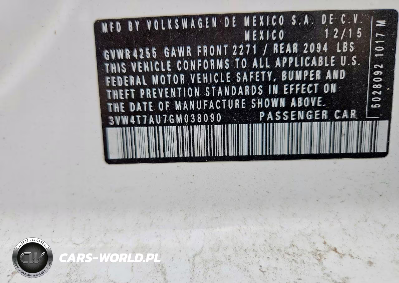 2016 Volkswagen Gti S-Se VIN:3VW4T7AU7GM038090 - 12