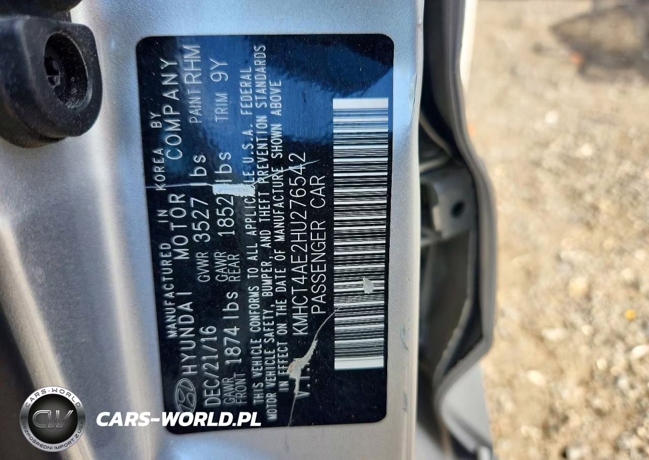 2017 Hyundai Accent Se VIN:KMHCT4AE2HU276542 - 12