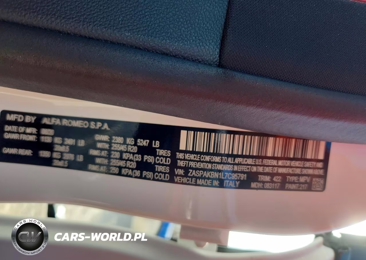 2020 Alfa Romeo Stelvio Ti VIN:ZASPAKBN1L7C95791 - 12