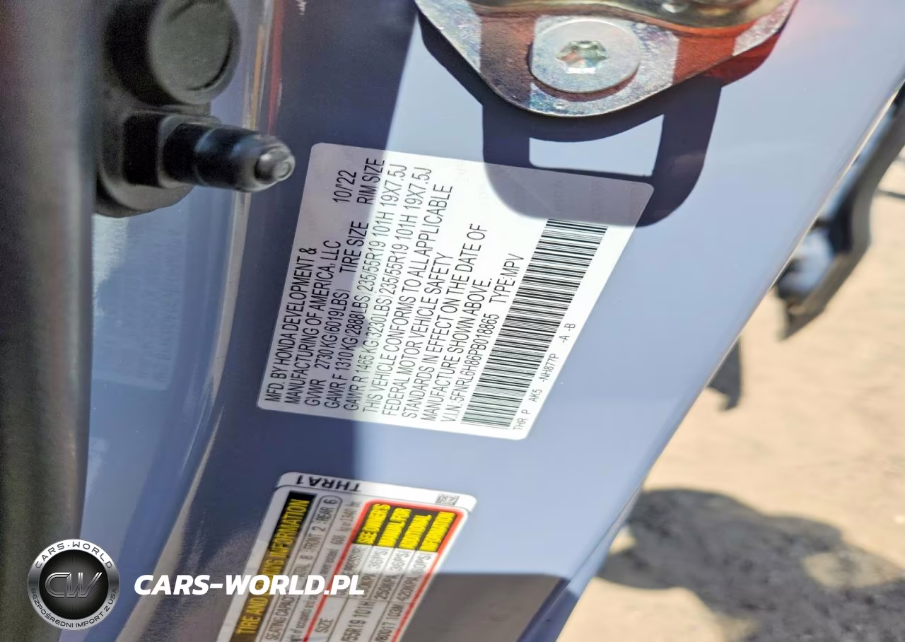 2023 Honda Odyssey Touring VIN:5FNRL6H86PB018865 - 14