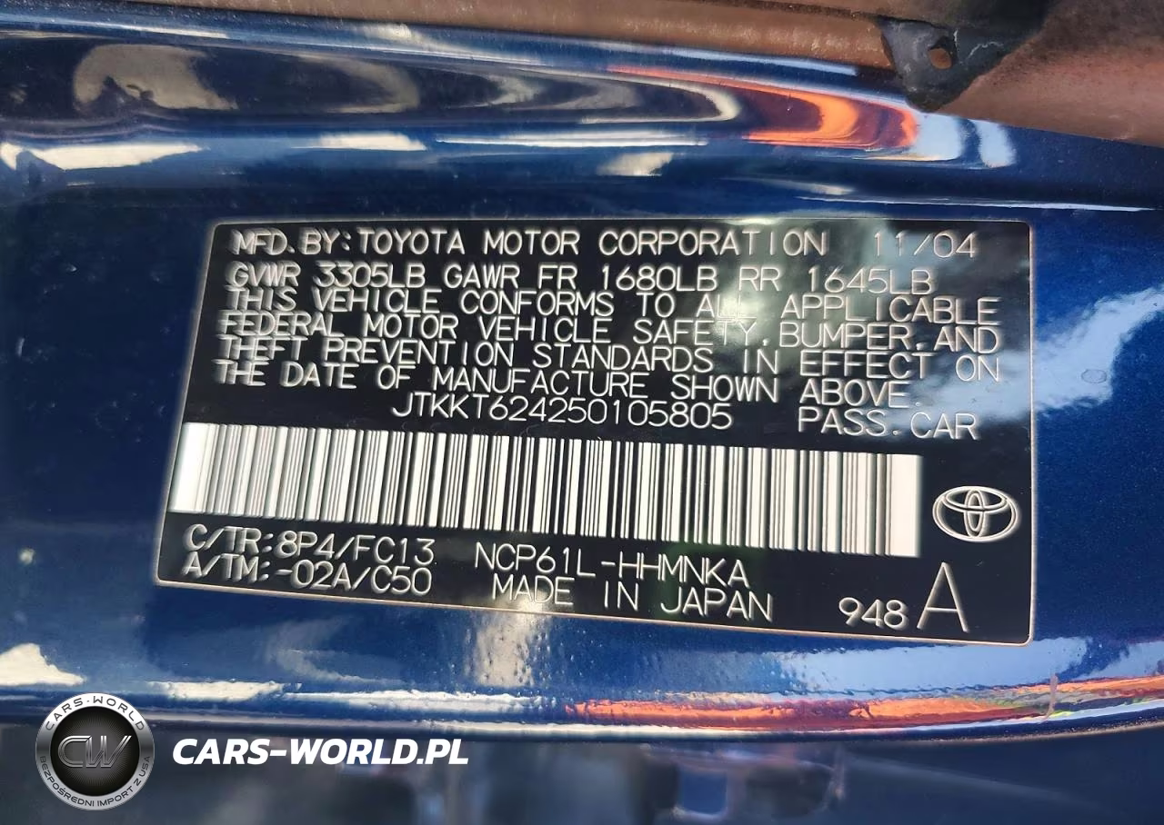 2005 Scion Xa Base VIN:JTKKT624250105805 - 12