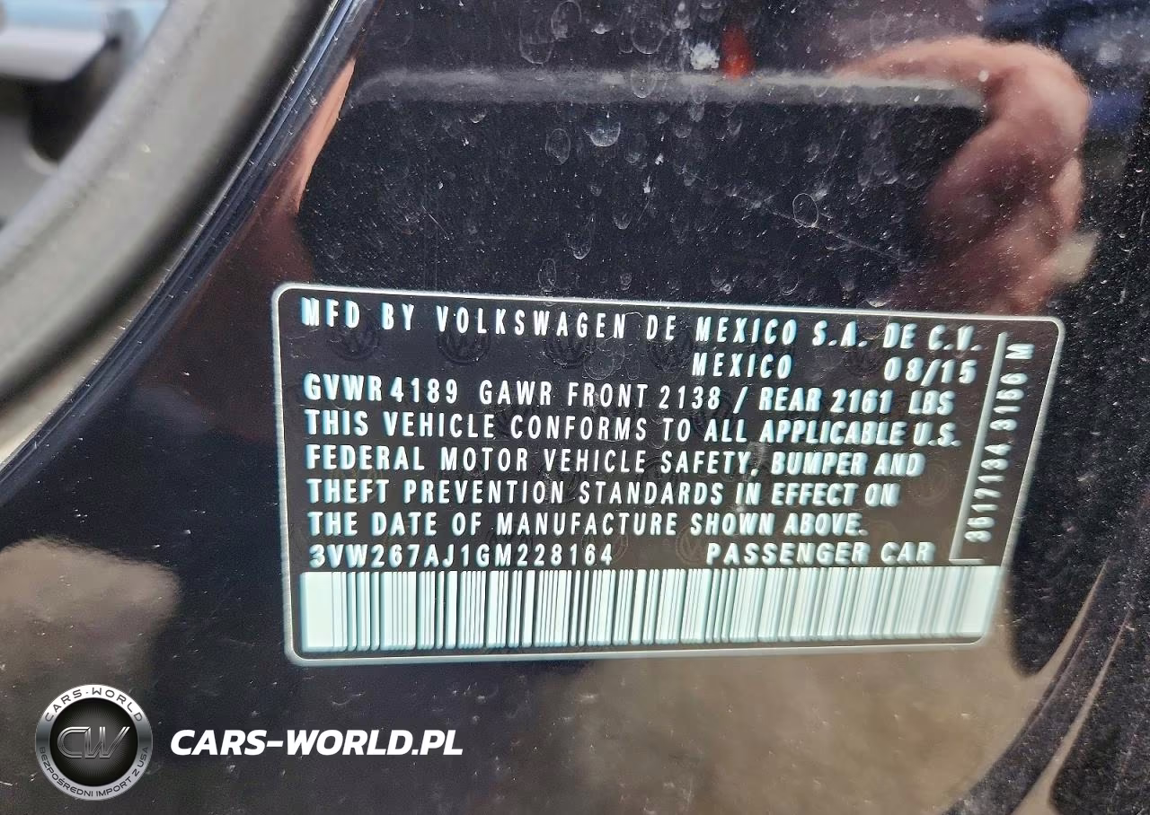2016 Volkswagen Jetta S VIN:3VW267AJ1GM228164 - 12