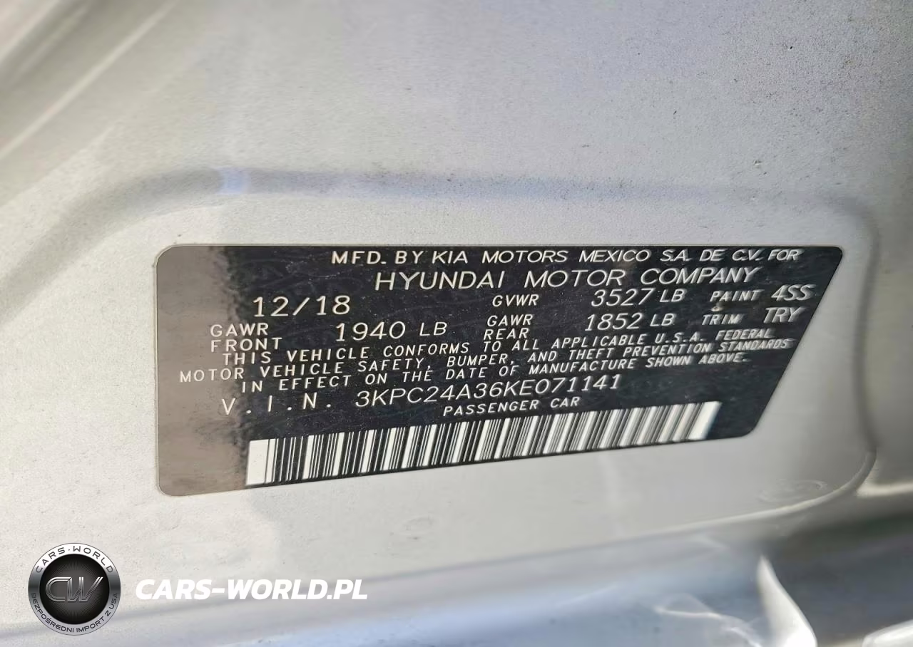 2019 Hyundai Accent Se VIN:3KPC24A36KE071141 - 12