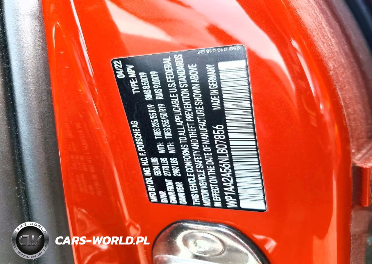 2022 Porsche Macan VIN:WP1AA2A56NLB07856 - 12