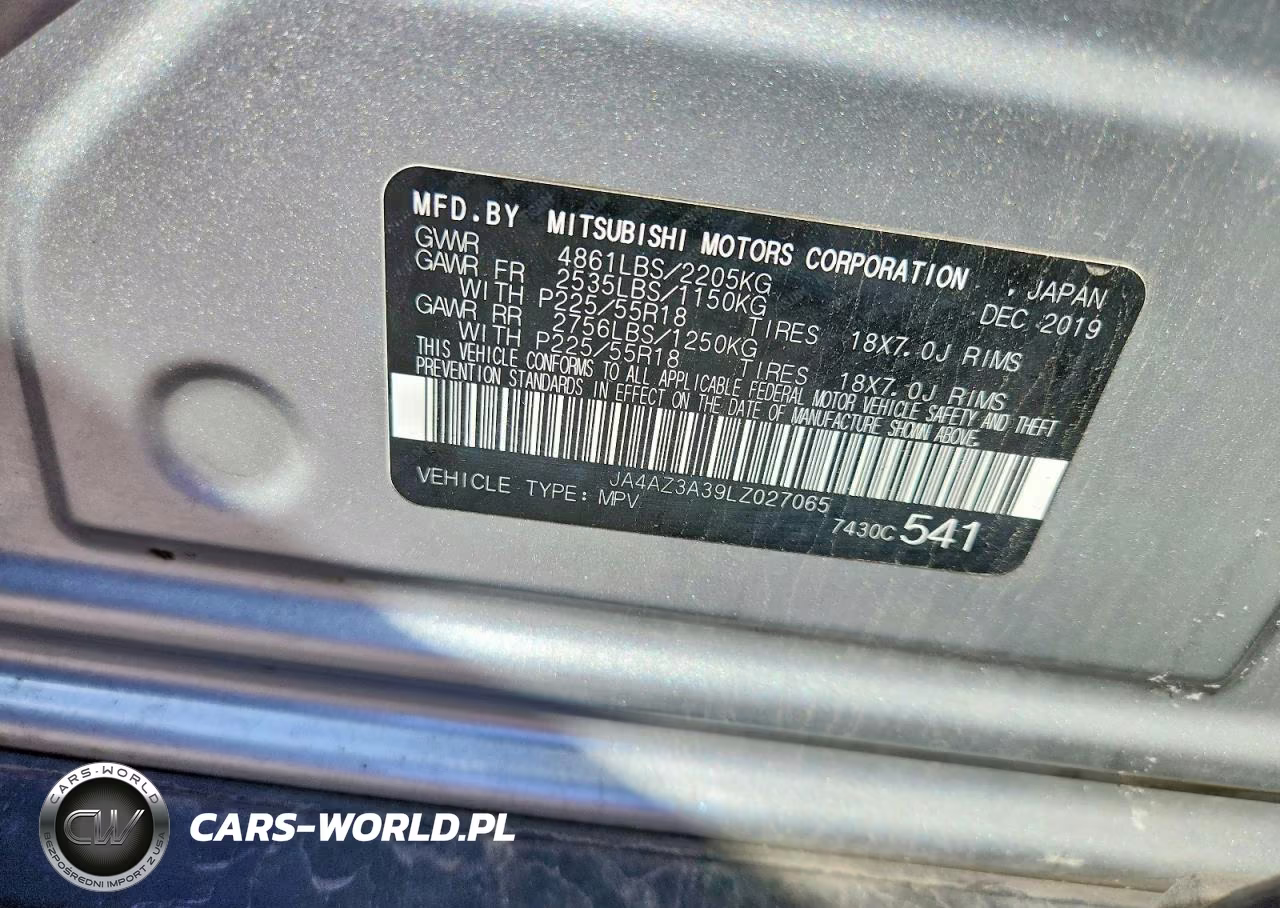 2020 Mitsubishi Outlander Se VIN:JA4AZ3A39LZ027065 - 13