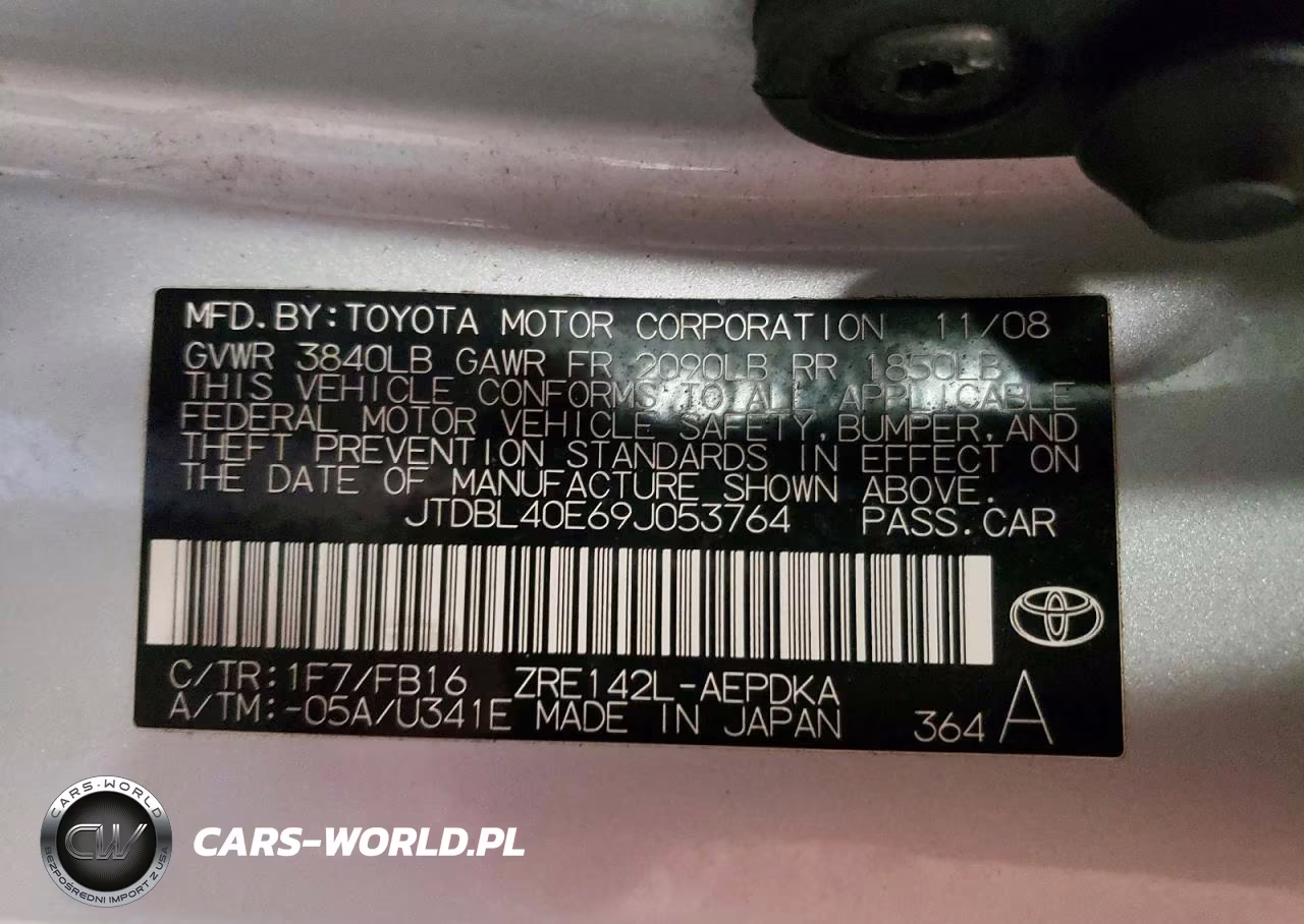 2009 Toyota Corolla Le VIN:JTDBL40E69J053764 - 12