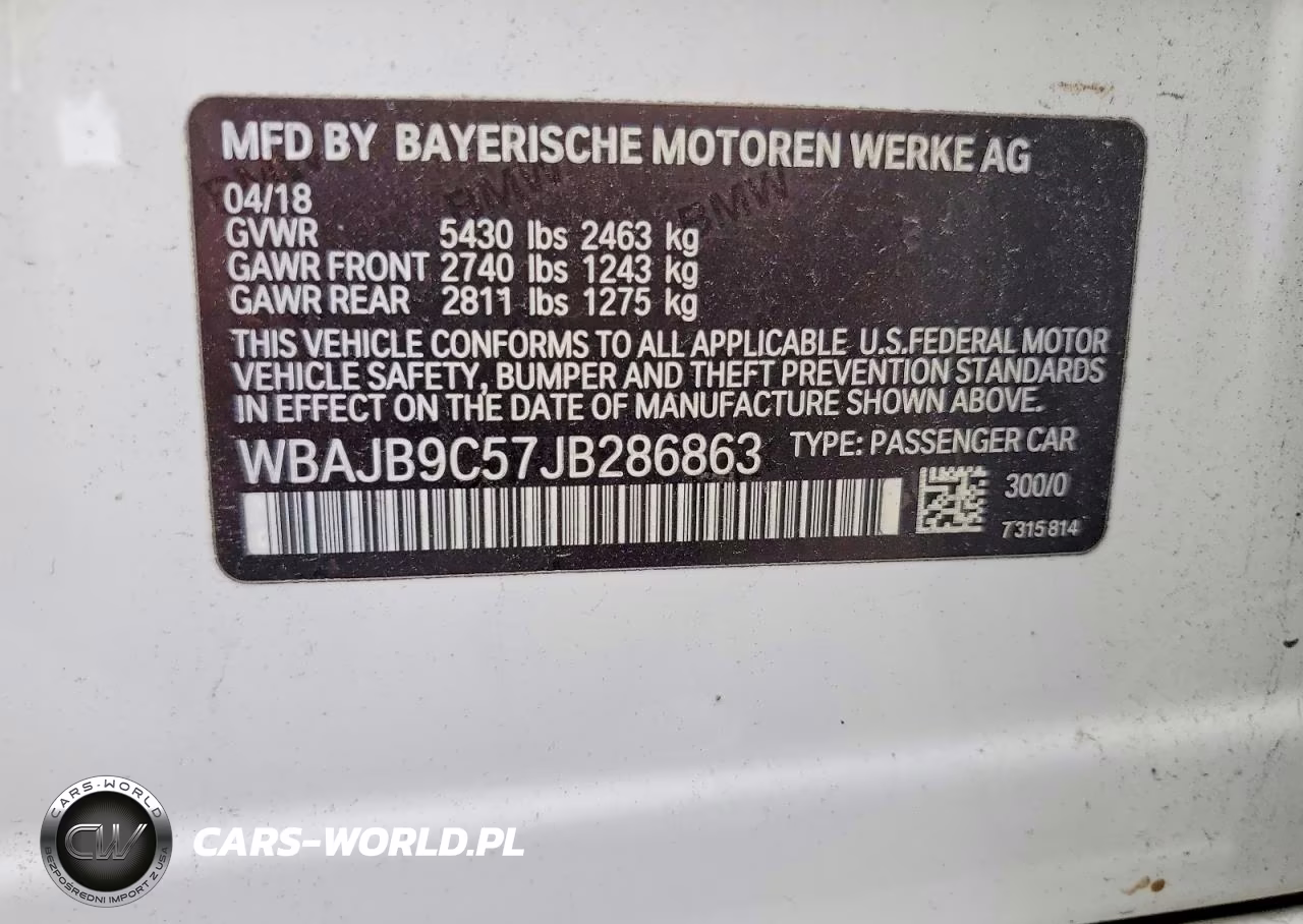 2018 BMW M550Xi VIN:WBAJB9C57JB286863 - 12