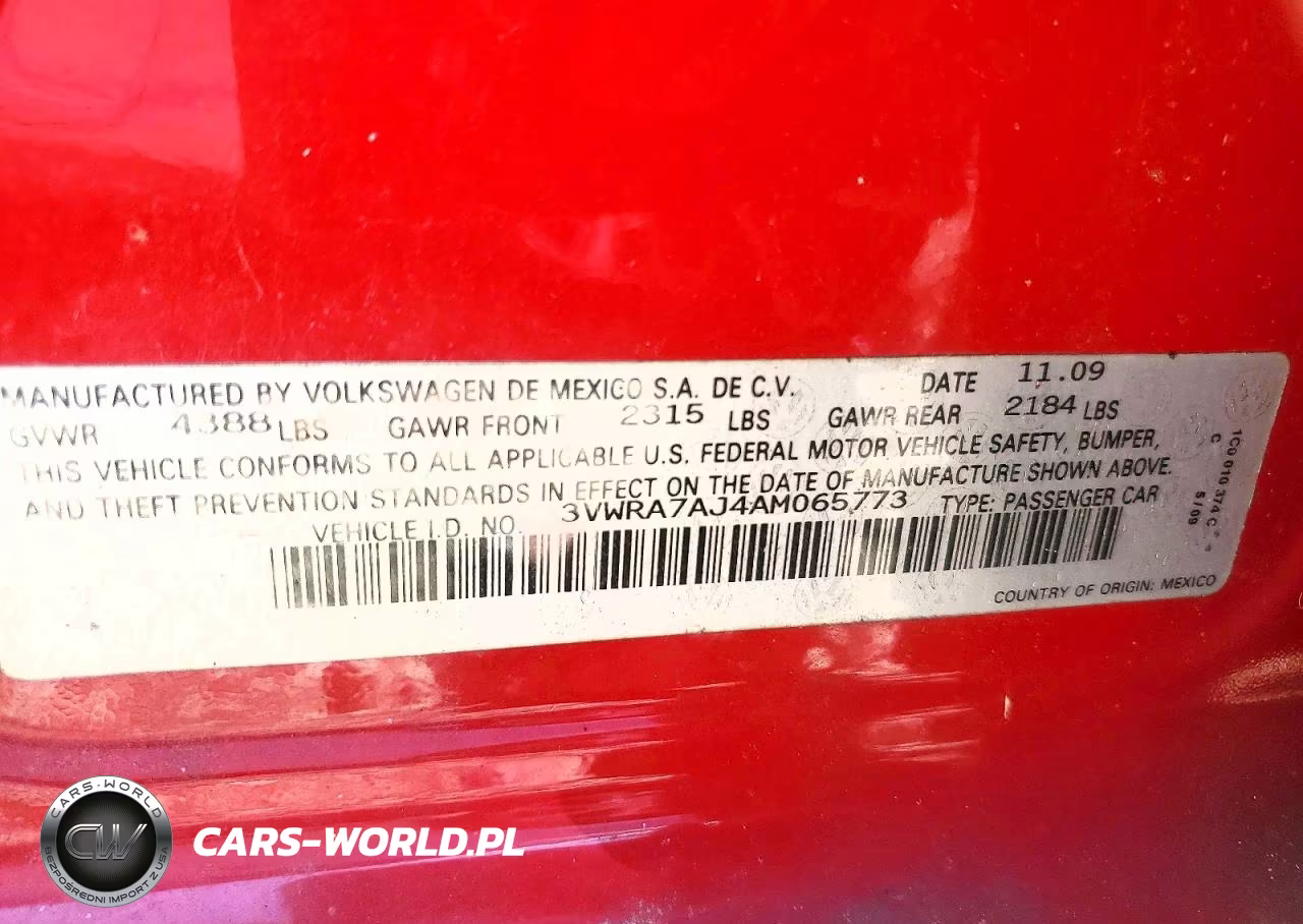 2010 Volkswagen Jetta Wolfsburg VIN:3VWRA7AJ4AM065773 - 12