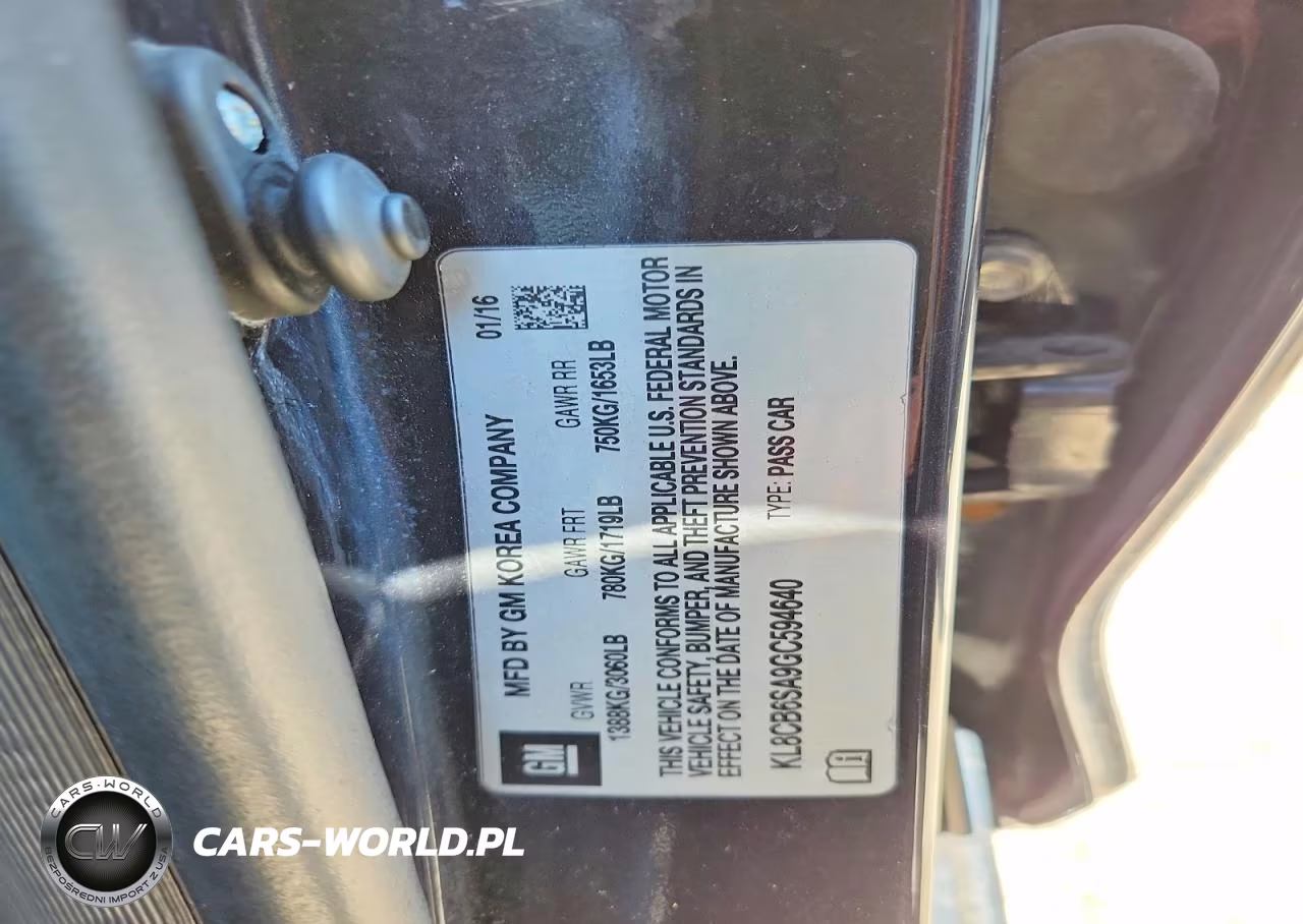 2016 Chevrolet Spark Ls VIN:KL8CB6SA9GC594640 - 13