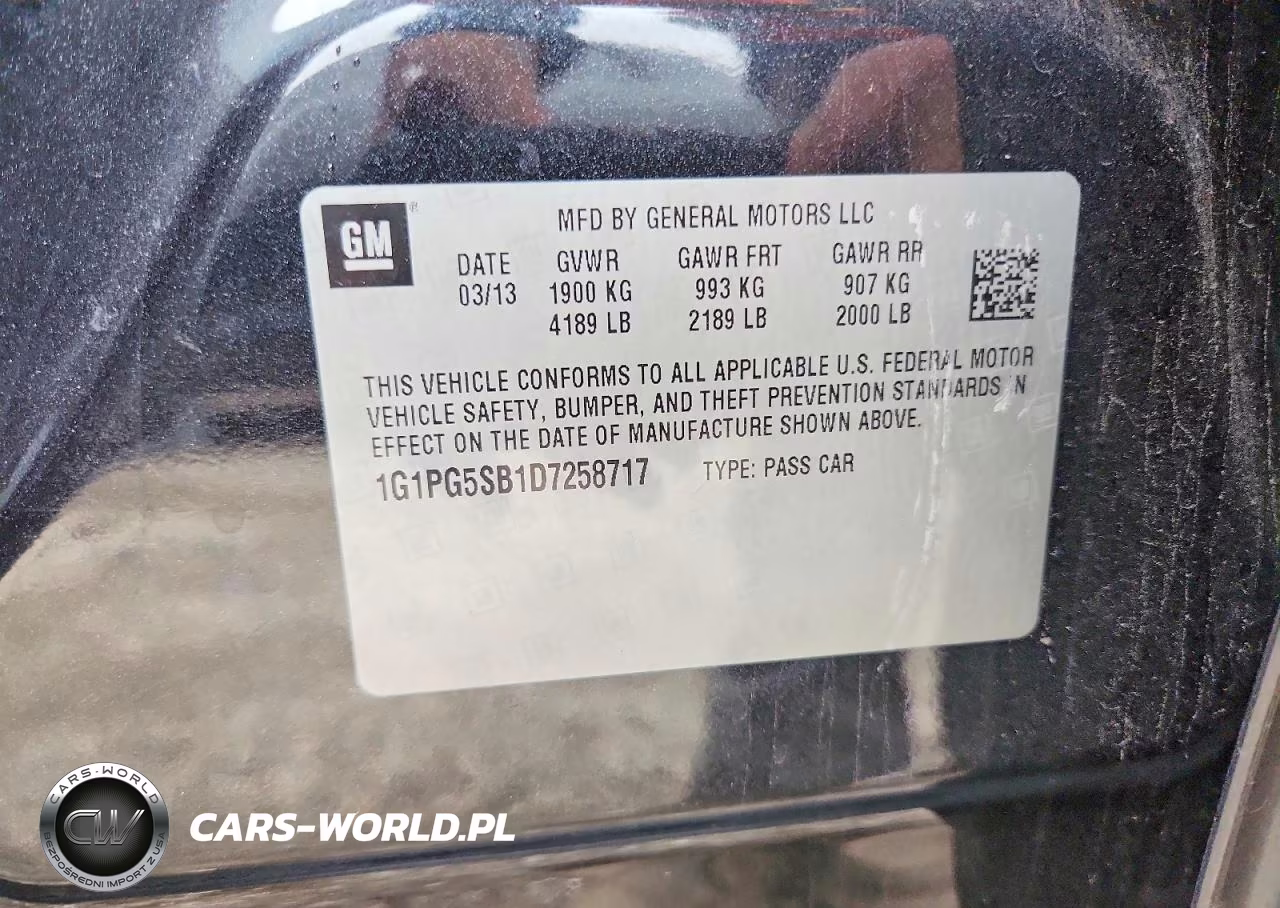 2013 Chevrolet Cruze Ltz VIN:1G1PG5SB1D7258717 - 13
