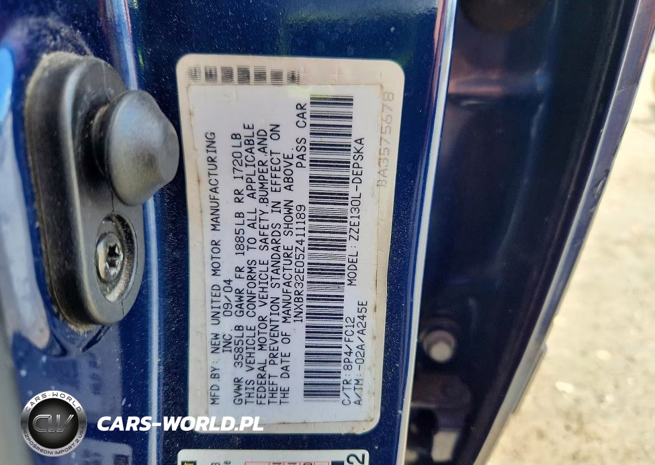 2005 Toyota Corolla S VIN:1NXBR32E05Z411189 - 12