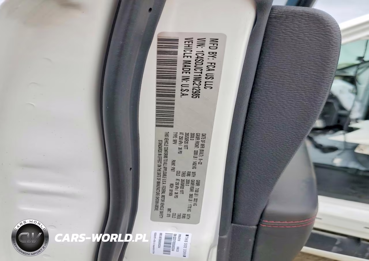 2022 Dodge Durango R-T VIN:1C4SDJCT1NC212985 - 14