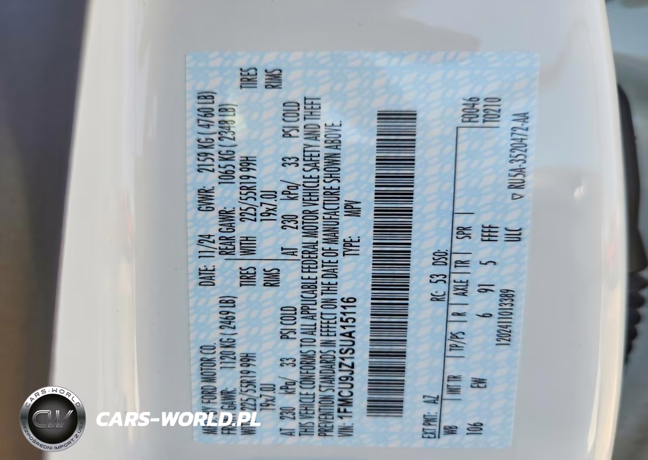 2025 Ford Escape Platinum VIN:1FMCU9JZ1SUA15116 - 13