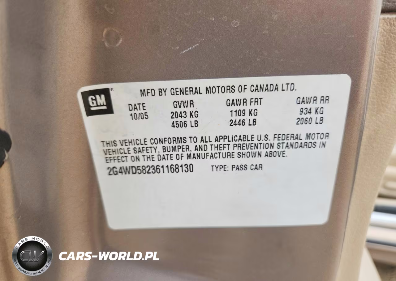 2006 Buick Lacrosse Cxl VIN:2G4WD582361168130 - 12