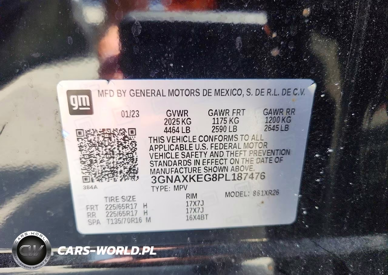 2023 Chevrolet Equinox Lt VIN:3GNAXKEG8PL187476 - 13