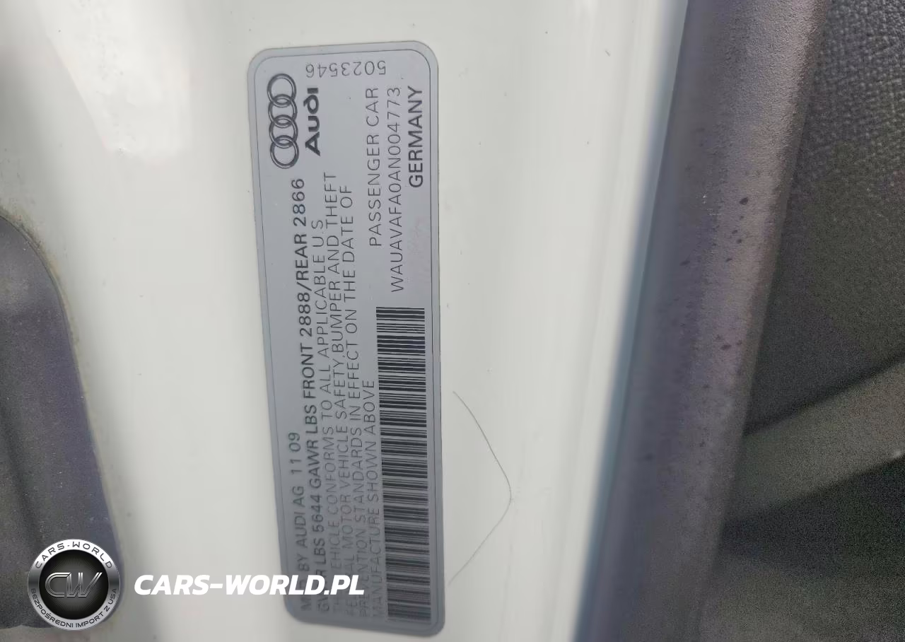 2010 Audi A8 Quattro VIN:WAUAVAFA0AN004773 - 12