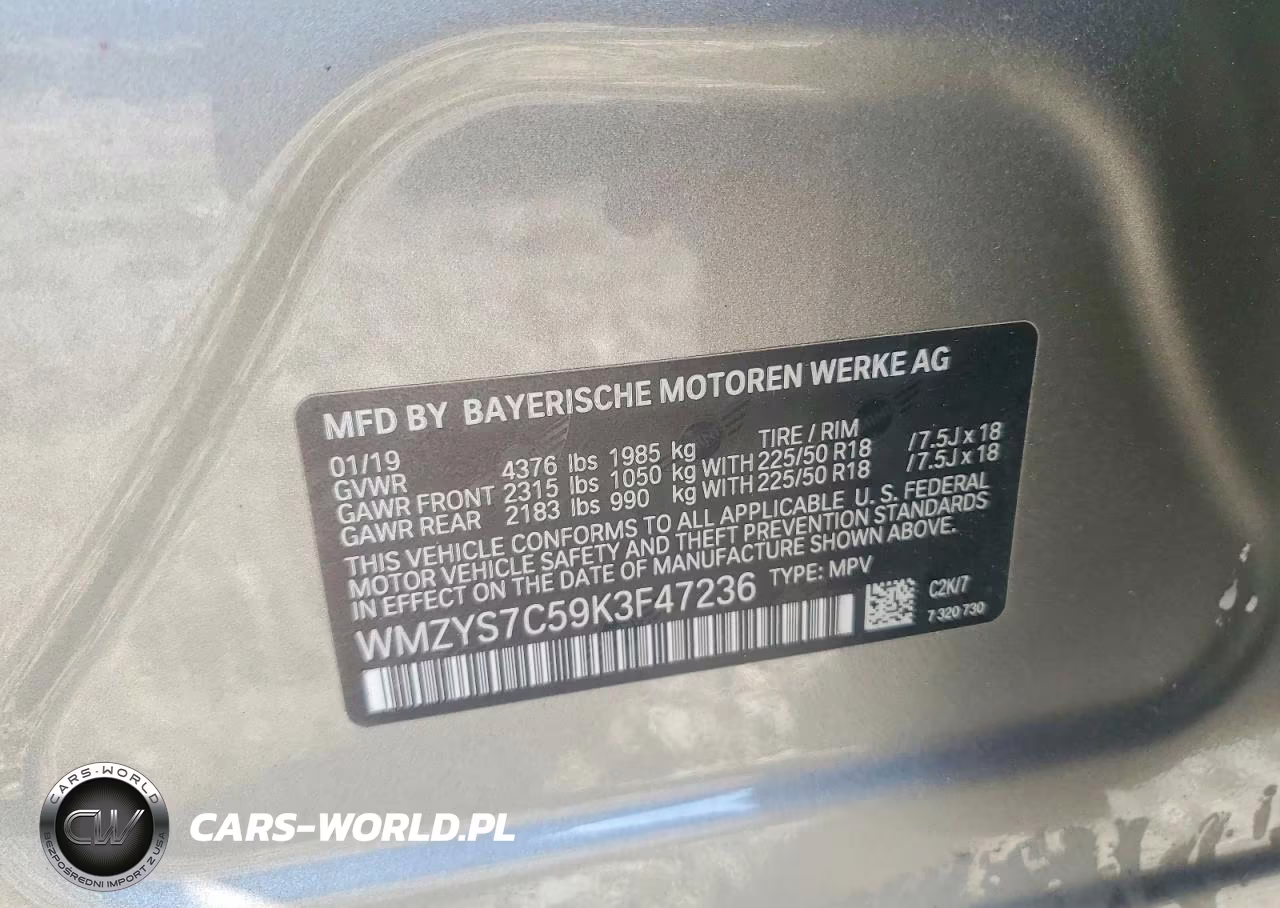 2019 Mini Cooper Countryman VIN:WMZYS7C59K3F47236 - 12