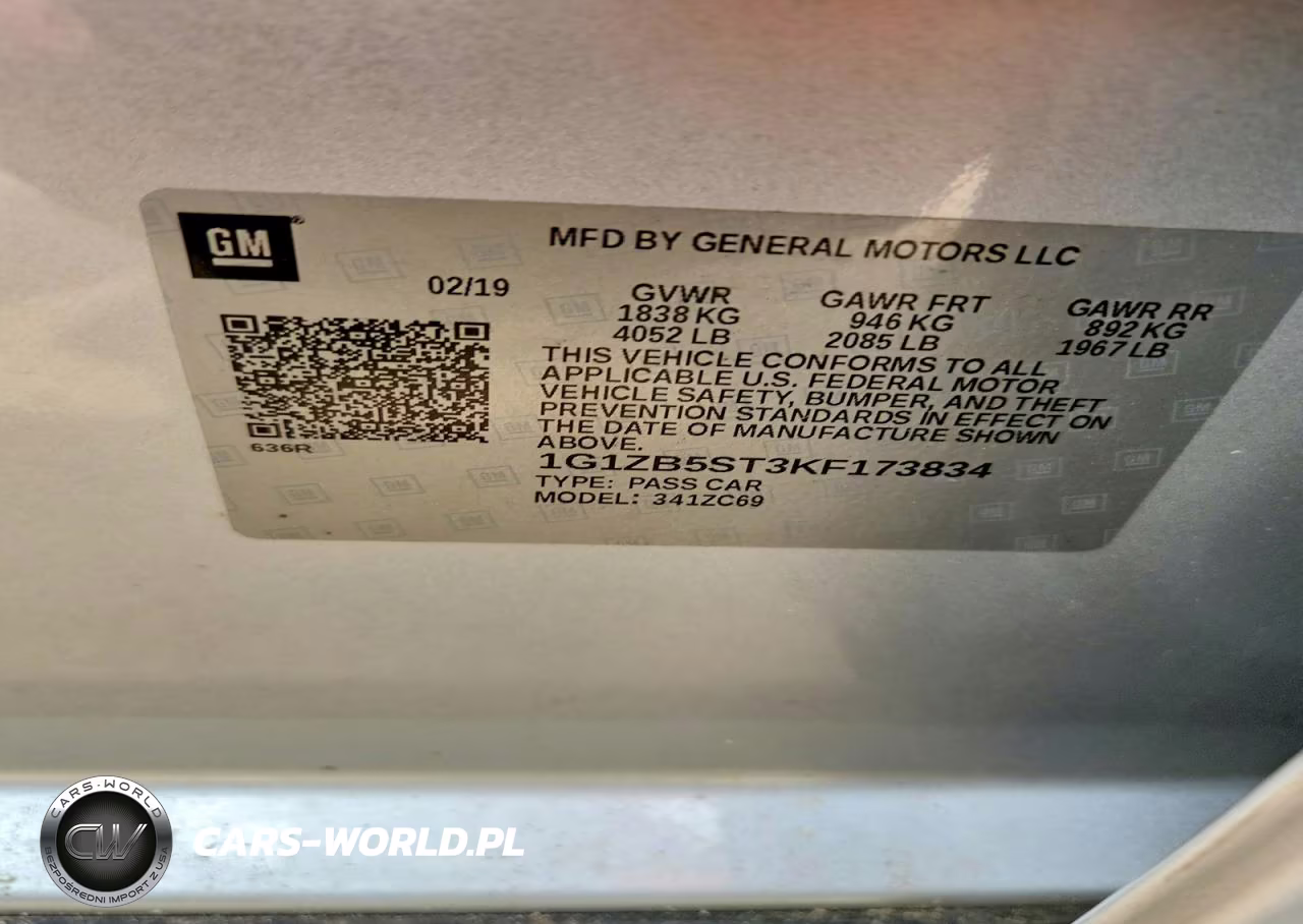 2019 Chevrolet Malibu VIN:1G1ZB5ST3KF173834 - 12