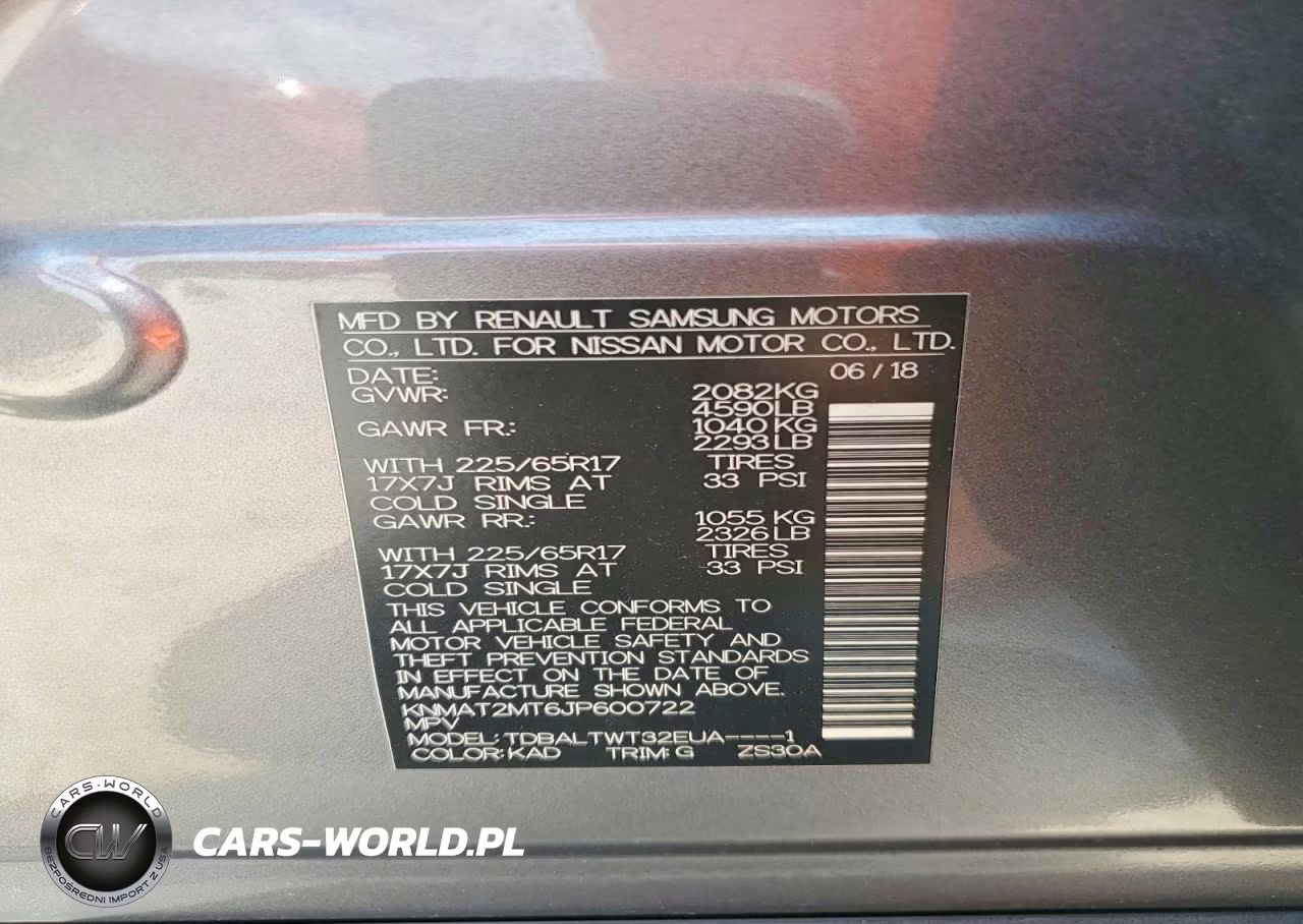 2018 Nissan Rogue Sv VIN:KNMAT2MT6JP600722 - 14