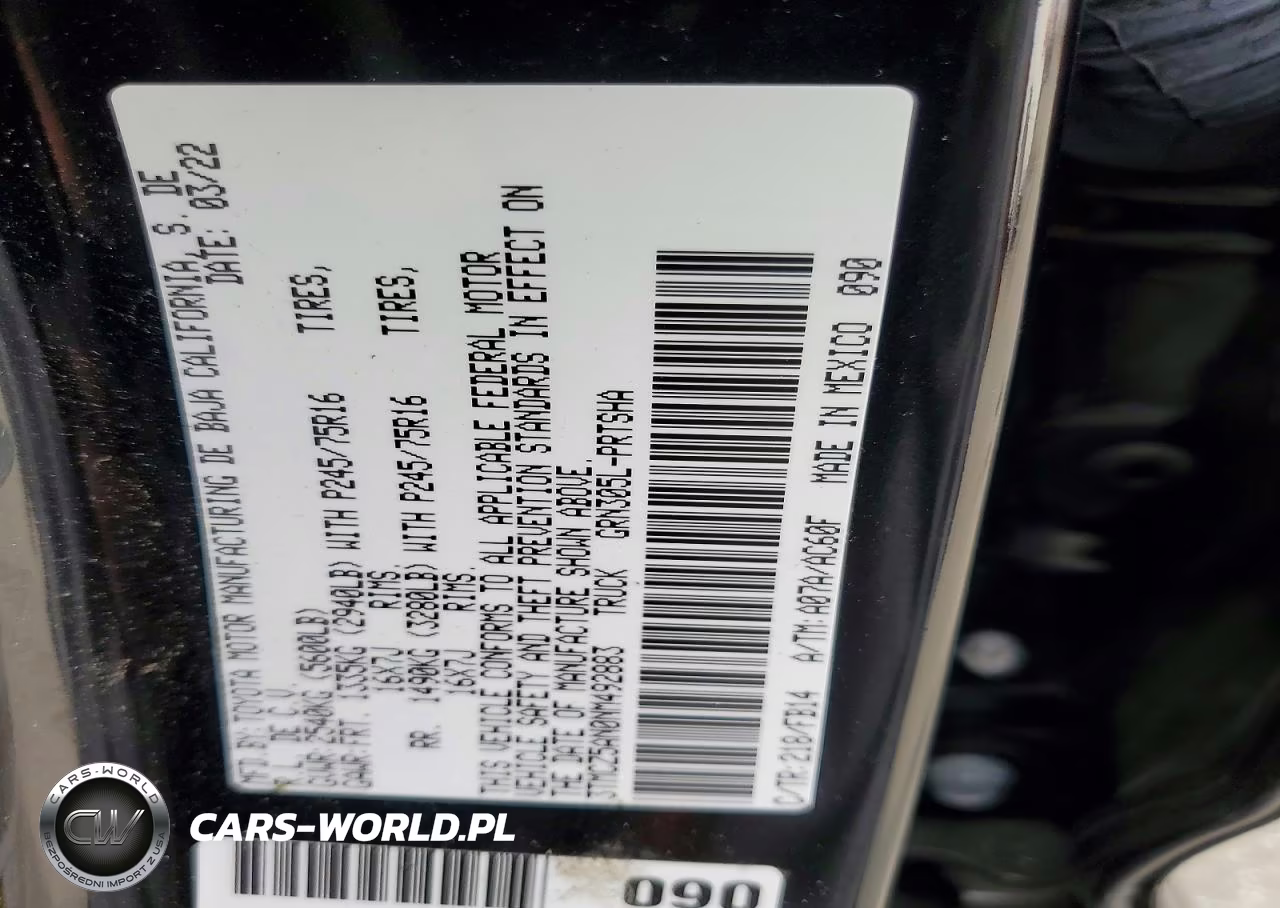 2022 Toyota Tacoma Sr V6 VIN:3TMCZ5AN0NM492883 - 13