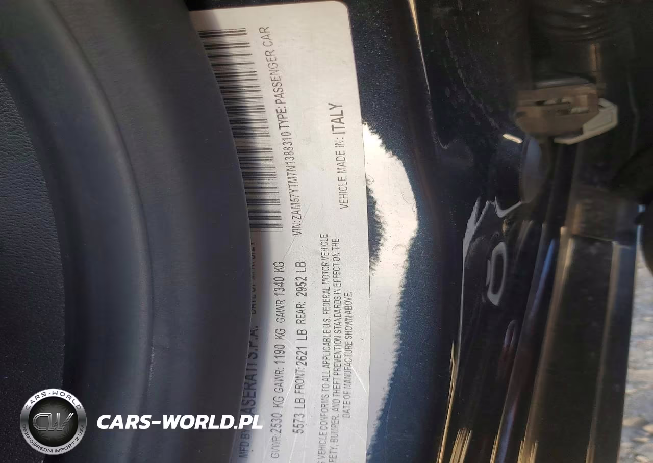 2022 Maserati Ghibli Modena VIN:ZAM57YTM7N1388310 - 12
