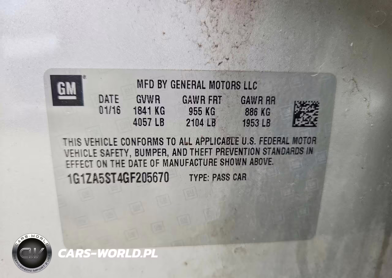2016 Chevrolet Malibu L VIN:1G1ZA5ST4GF205670 - 12