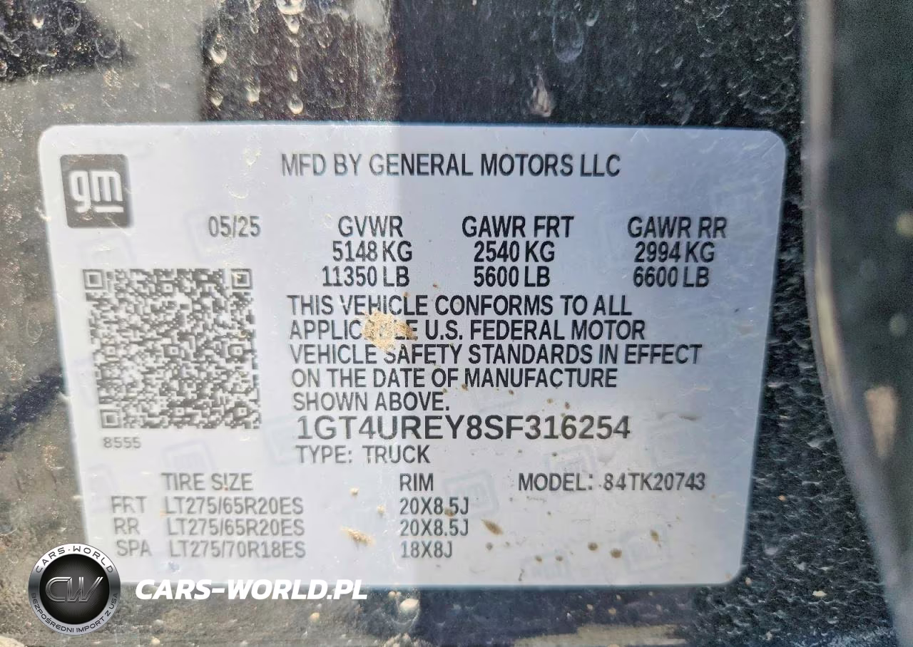 2025 GMC Sierra K2500 Denali VIN:1GT4UREY8SF316254 - 14