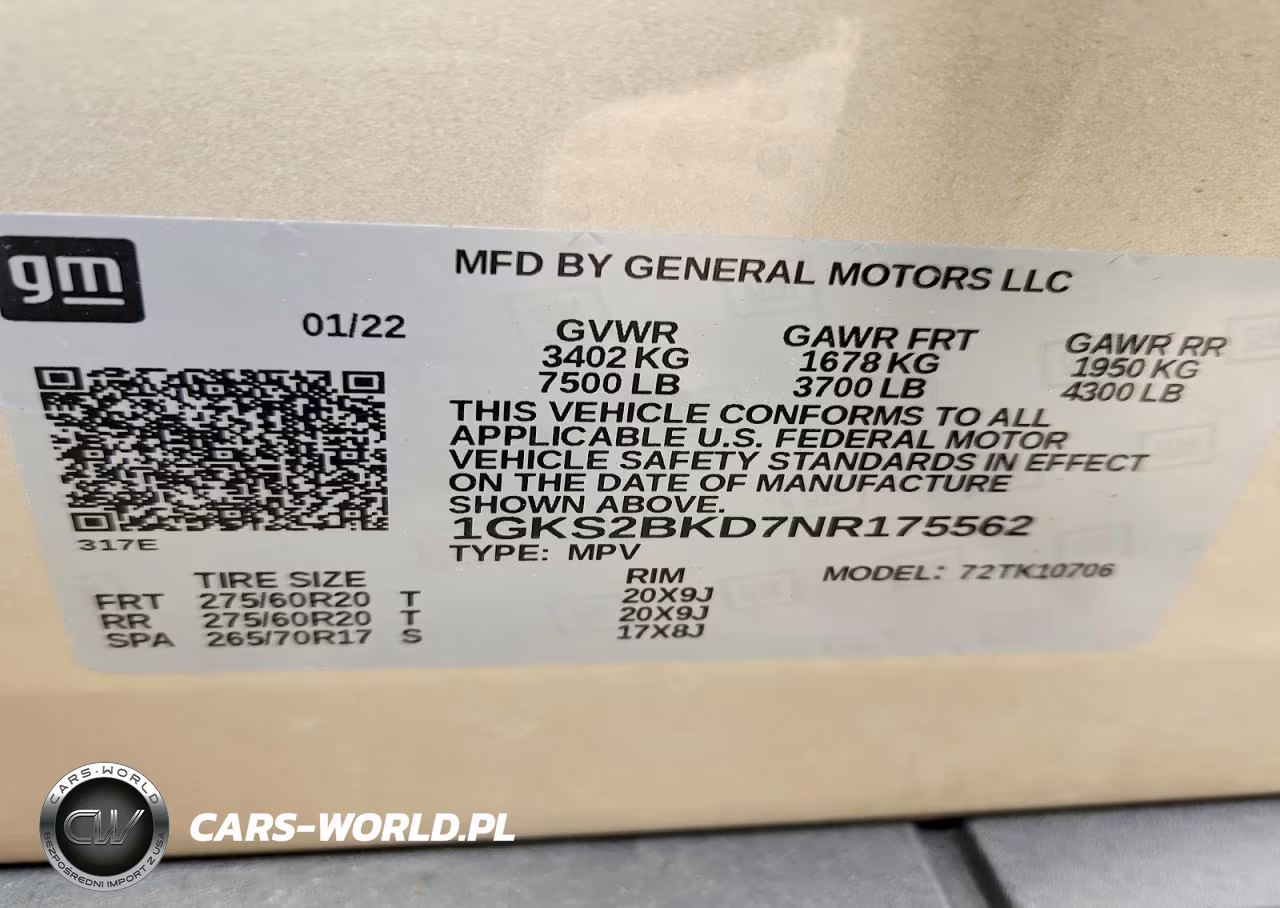 2022 GMC Yukon Slt VIN:1GKS2BKD7NR175562 - 13