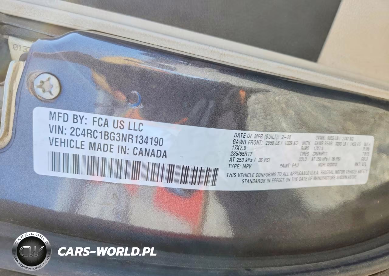2022 Chrysler Pacifica Touring L VIN:2C4RC1BG3NR134190 - 14