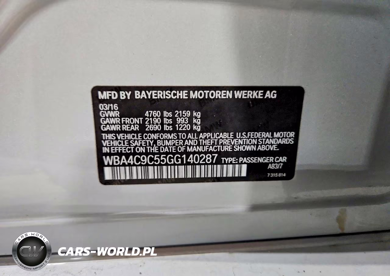 2016 BMW 428 Xi Gran Coupe Sulev VIN:WBA4C9C55GG140287 - 12