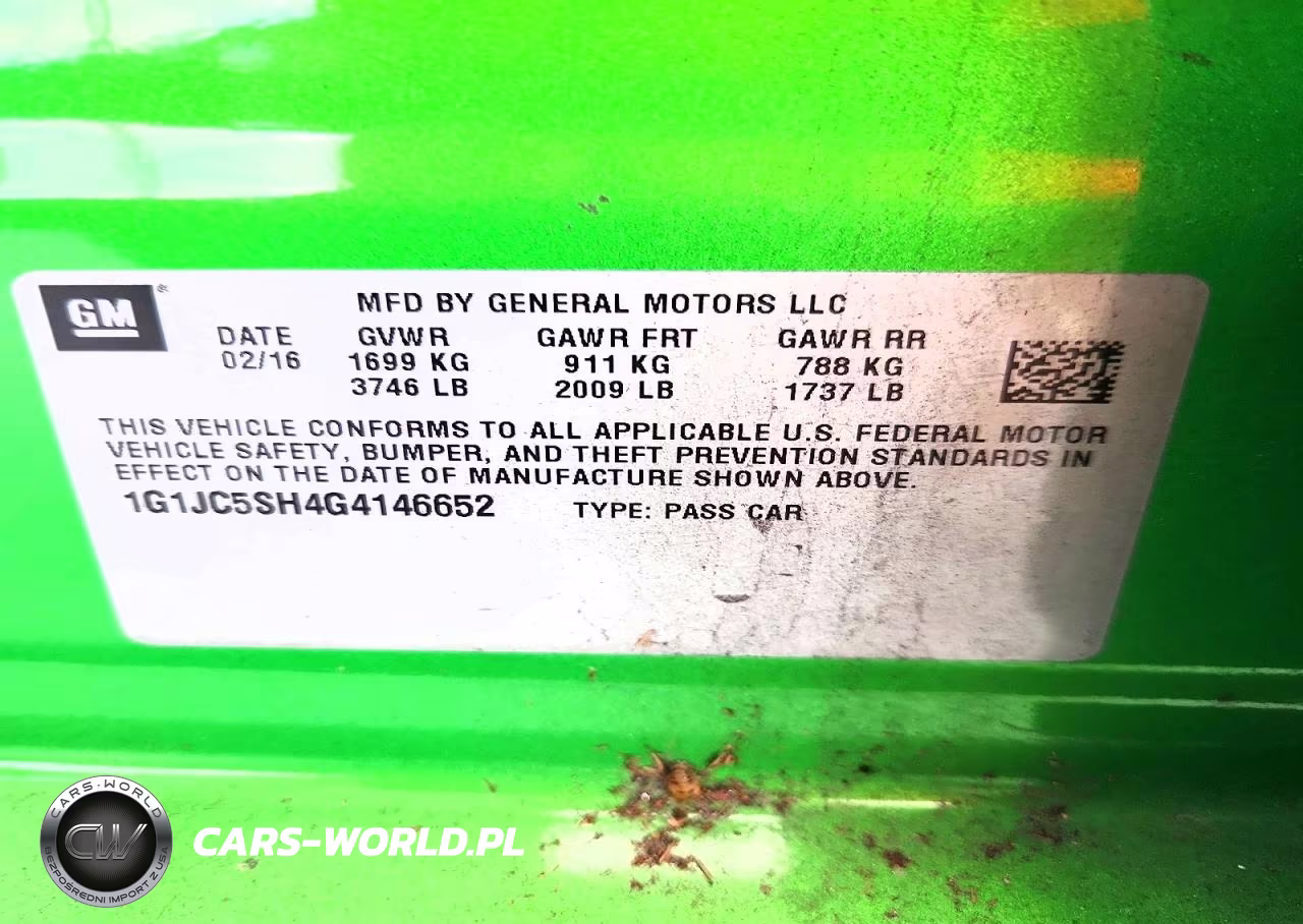 2016 Chevrolet Sonic Lt VIN:1G1JC5SH4G4146652 - 12