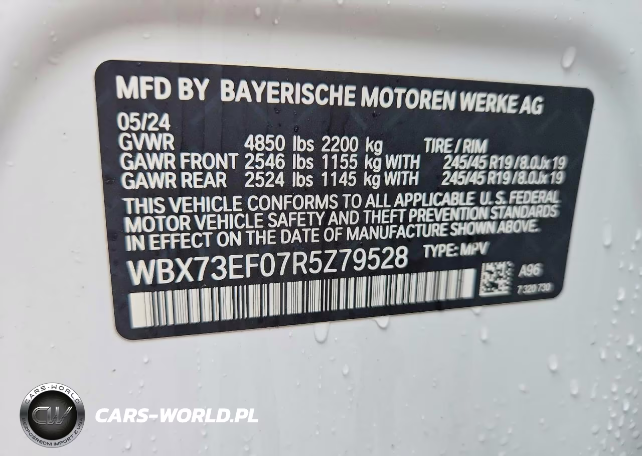 2024 BMW X1 xDrive28I VIN:WBX73EF07R5Z79528 - 12